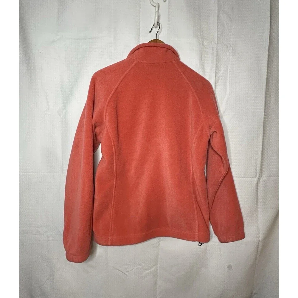 Columbia Womens Small Fleece Full Zip jacket Coral - Picture 3 of 3